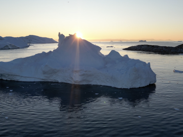 Production Still from the film Vespertine, Baffin Bay, North Greenland